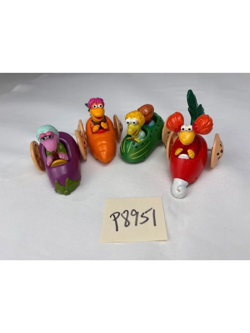 Fraggle Rock Racers McDonalds Toy Set 1988 Collectibles Vegetable Cars